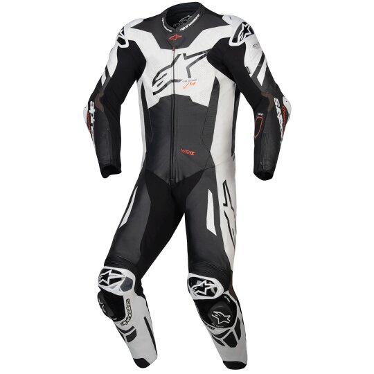 Alpinestars Gp Plus V4 Sprint 1-tlg. Lederkombi Schwarz / Weiß / Rot-Fluo 50