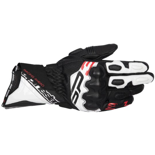 Alpinestars SP-3 Handschuhe Schwarz / Weiss / Rot-Fluo