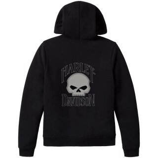 HD Willie G Skull Full Zip Fleece Hoodie Damen Schwarz