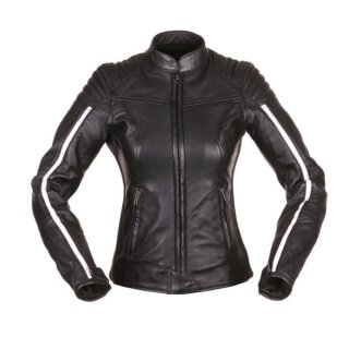 Modeka Alva Lady leather jacket black / white