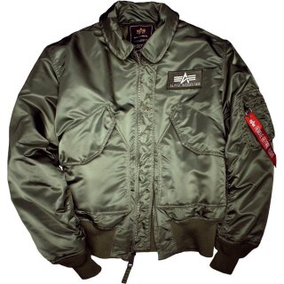 Alpha Industries Bomber Jacket CWU 45 sage green M